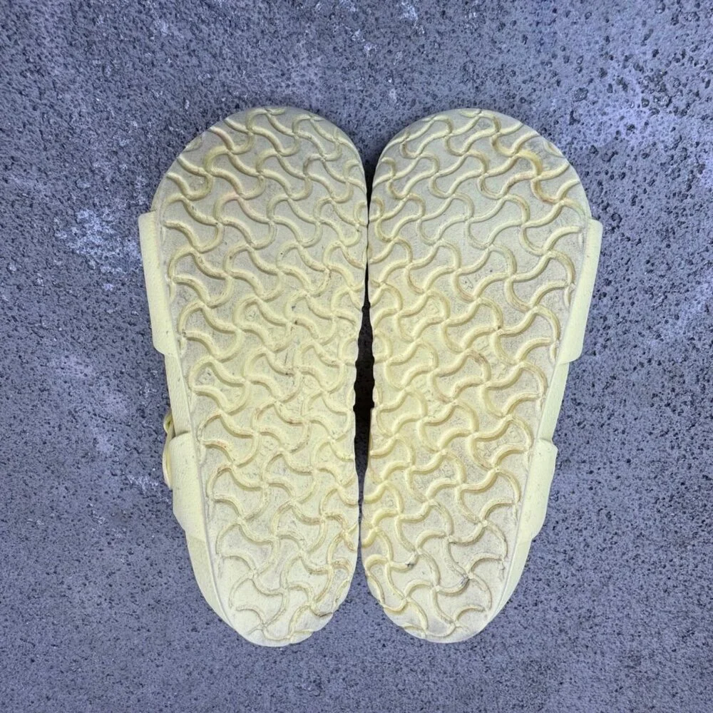 BIRKENSTOCK Rio Sandals Girls 12 30 Yellow EVA Waterproof Toddler Shoes Lemon - Picture 10 of 11